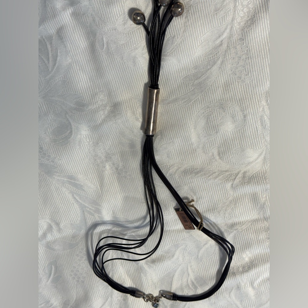 UNO de 50 Black and Silver Strand Necklace